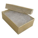 Textured Gold Cotton Filled Jewelry Gift Boxes #32