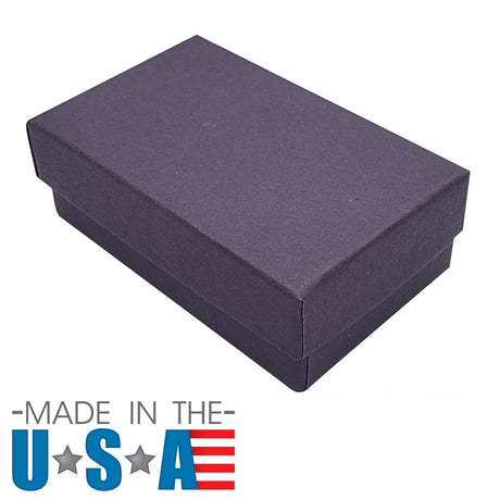 Premium Deep Purple Cotton Filled Jewelry Gift Boxes #32