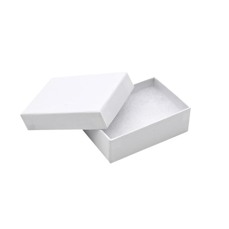Flat White Cotton Filled Jewelry Gift Packaging Boxes #32