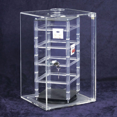 Clear Acrylic Rotating Jewelry Earring Card Display Rack