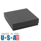 Premium Matte Black Paper Cotton Filled Jewelry Bracelet Gift Boxes #33