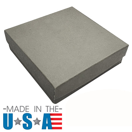 Premium Slate Grey Cotton Filled Jewelry Gift Boxes #33
