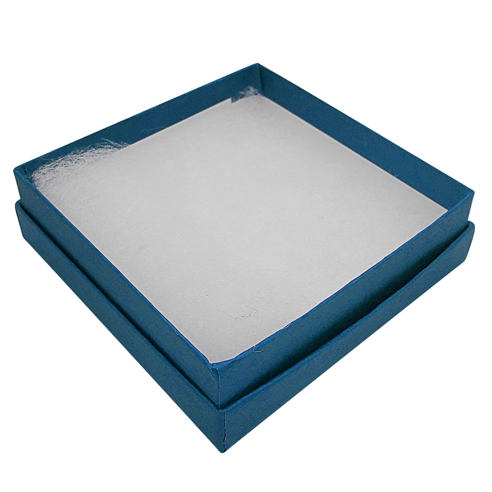 Premium Cobalt Blue Cotton Filled Jewelry Gift Boxes #33