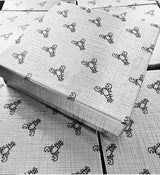 Silver Linen Pattern Paper Cotton Filled Jewelry Gift Boxes #33