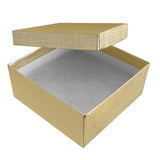 Textured Gold Cotton Filled Jewelry Gift Boxes #34