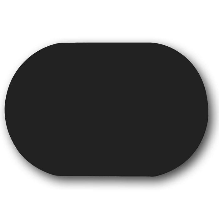 Black Velvet Oval Jewelry Presentation Display Pad, 7" x 11"