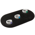 Black Velvet Oval Jewelry Presentation Display Pad, 3" x 6"