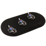 Black Velvet Oval Jewelry Presentation Display Pad, 3" x 6"