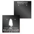 Shimmer Black Earring Card 3" x 3"