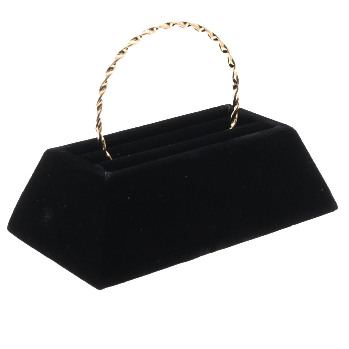 Black Velvet Single Stand Jewelry Bangle Display