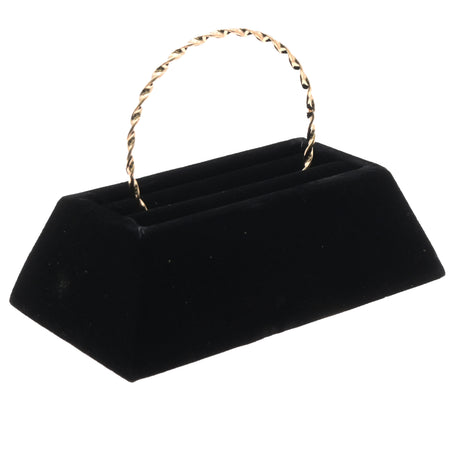Black Velvet Single Stand Jewelry Bangle Display