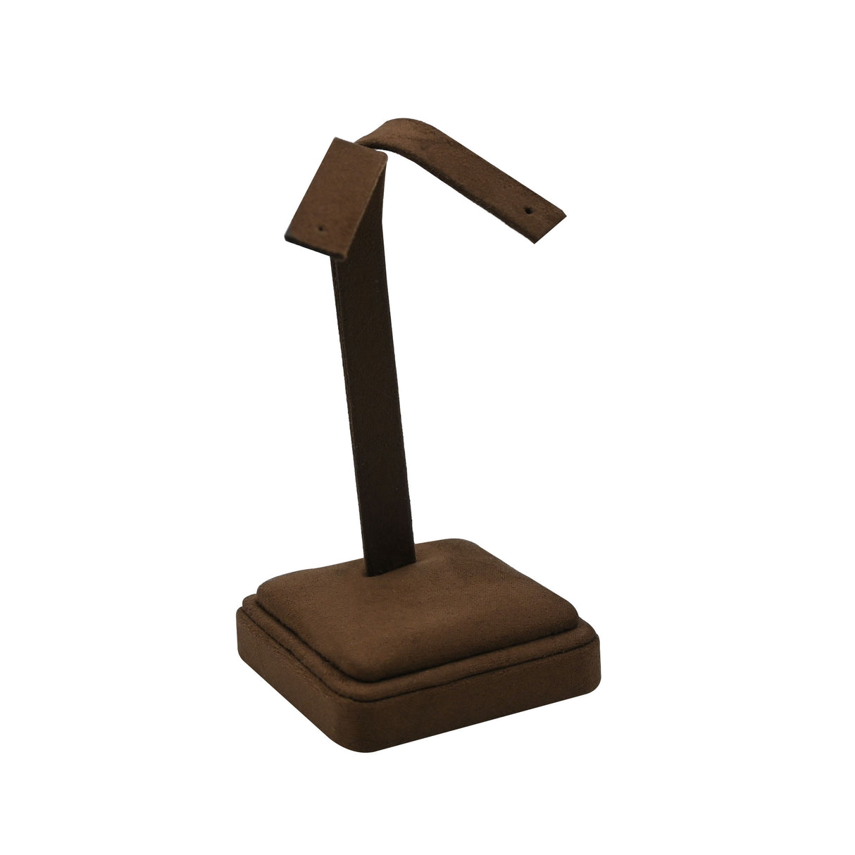 Brown Suede Jewelry Earring Tree Stand - 5" Tall