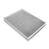Premium White Chrome Cotton Filled Jewelry Gift Boxes #53