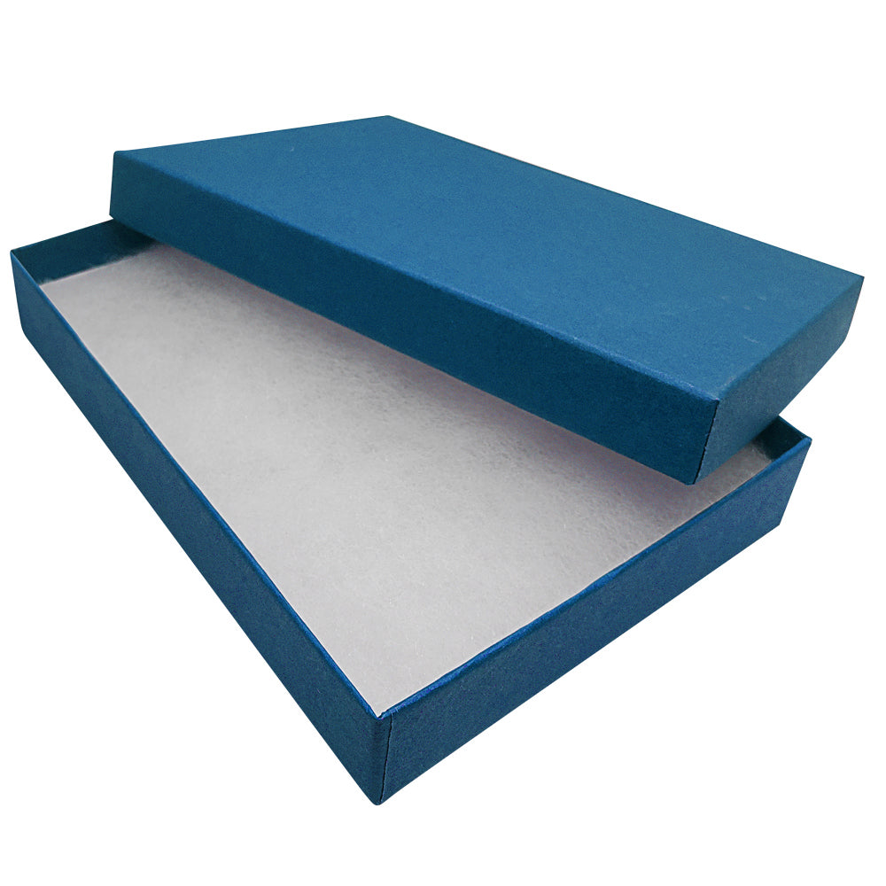 Premium Cobalt Blue Cotton Filled Jewelry Gift Boxes #53