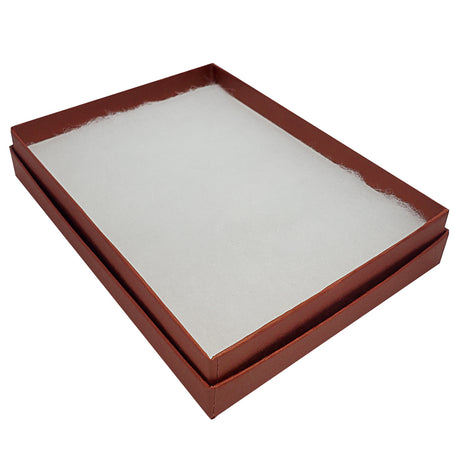 Premium Brick Red Cotton Filled Jewelry Gift Boxes #53