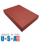 Premium Brick Red Cotton Filled Jewelry Gift Boxes #53