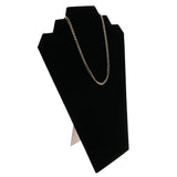Black Velvet Tiered Jewelry Necklace Display Easel, 12-1/2" Tall