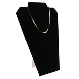 Black Velvet Jewelry Necklace Display Easel, 12-1/2" Tall