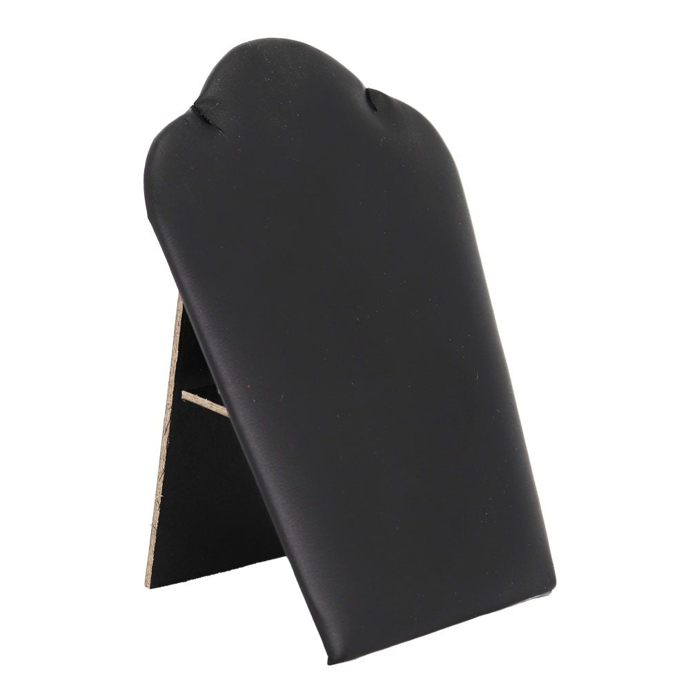 Black Leatherette Jewelry Necklace Easel, 5-1/4" Tall