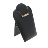 Black Leatherette Necklace Easel - Small 5.25 Inch Display