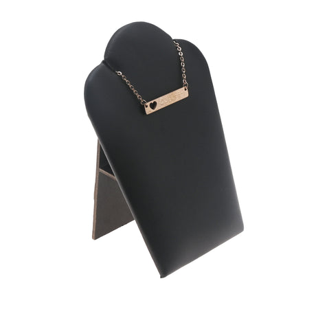 Black Leatherette Necklace Easel - Small 5.25 Inch Display
