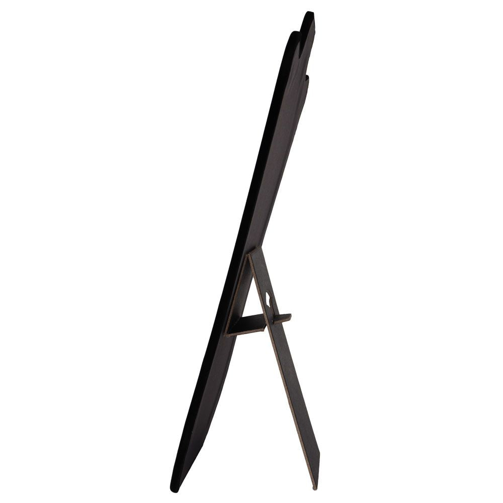 Black Velvet Curved Jewelry Necklace Easel, 14" Tall
