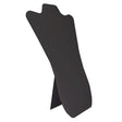Black Leatherette Curved Jewelry Necklace Easel, 14" Tall