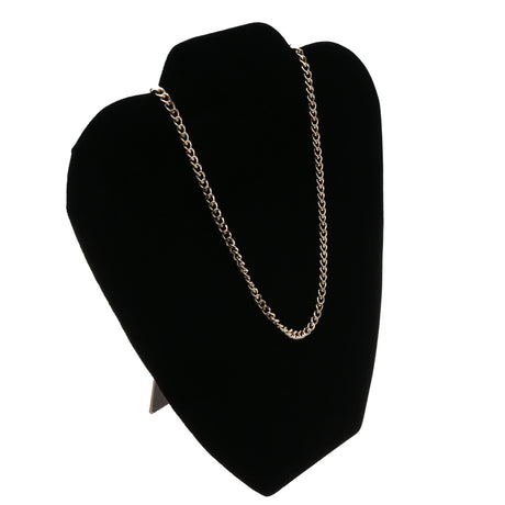 Black Velvet Wide Jewelry Necklace Display Easel, 8-5/8" Tall