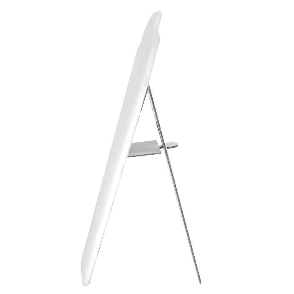 White Leatherette Jewelry Necklace Easel, 8-5/8" Tall