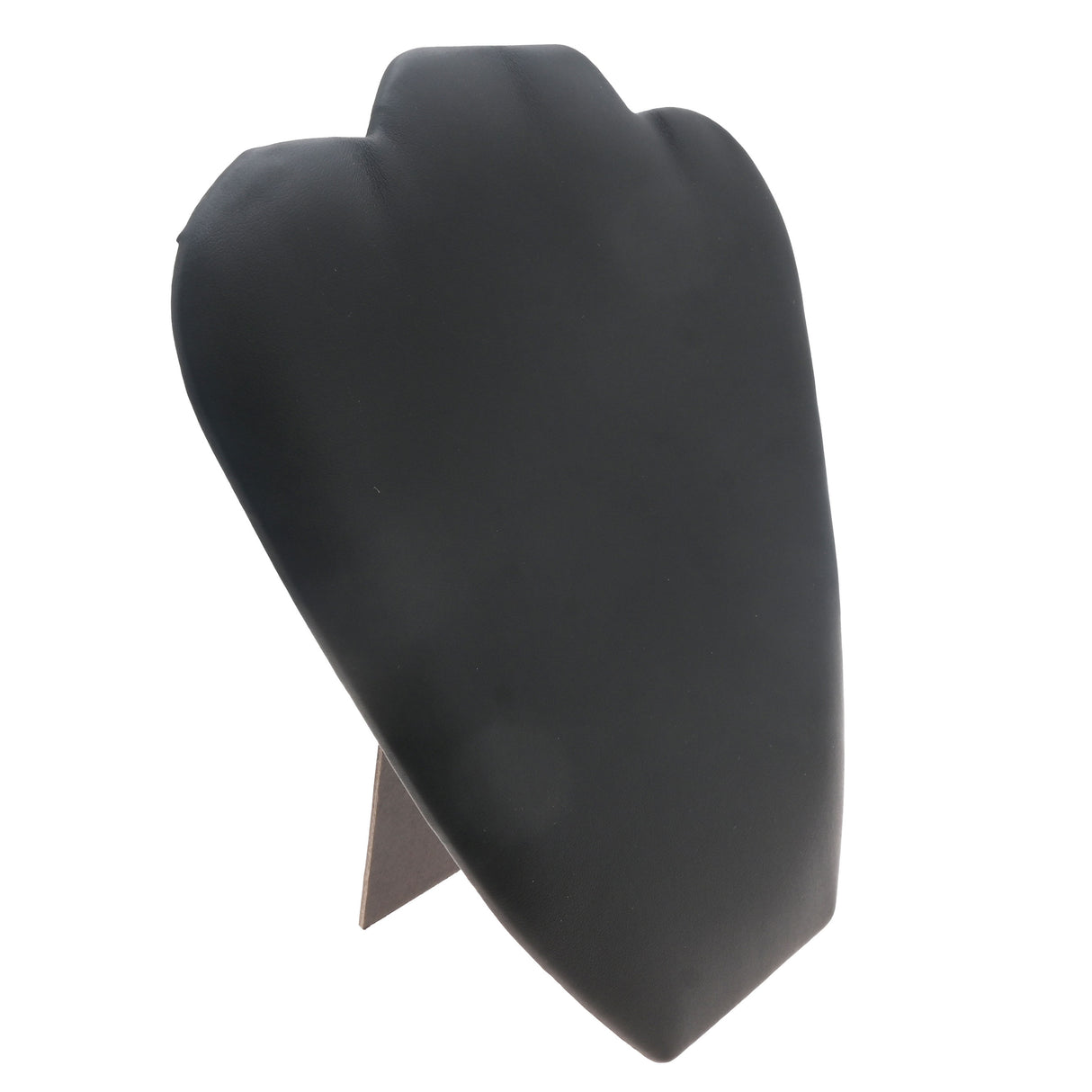Wide Black Leatherette Necklace Display Easel - 8-5/8 Inches