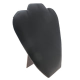 Wide Black Leatherette Necklace Display Easel - 8-5/8 Inches