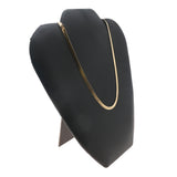 Wide Black Leatherette Necklace Display Easel - 8-5/8 Inches