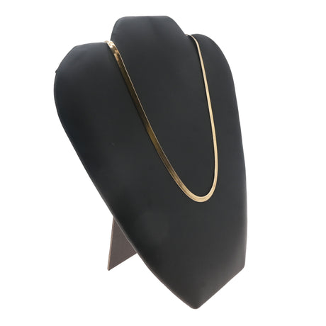 Wide Black Leatherette Necklace Display Easel - 8-5/8 Inches