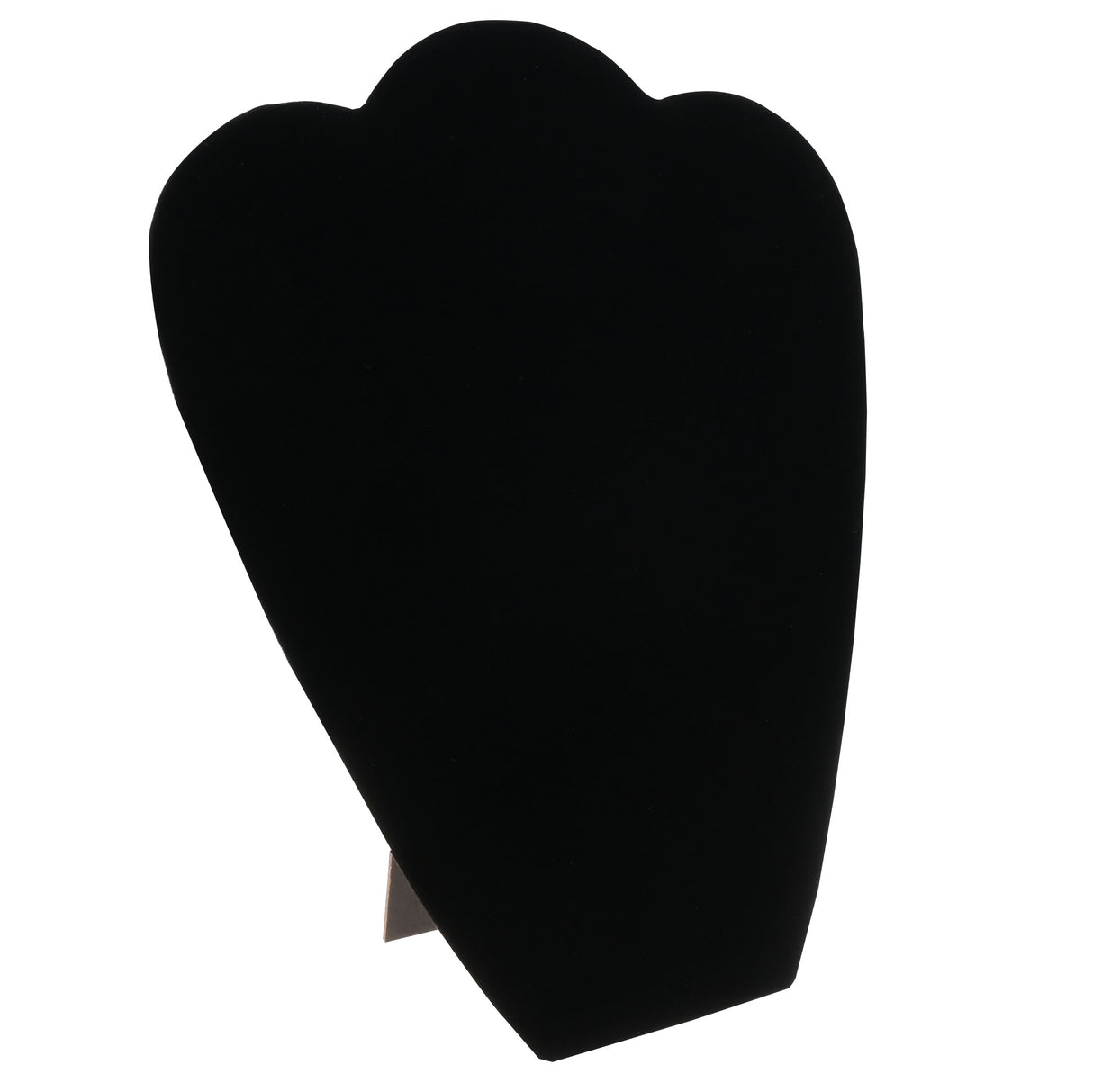 Black Velvet Jewelry Necklace Display Easel, 10-7/8" Tall