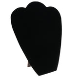 Black Velvet Jewelry Necklace Display Easel, 10-7/8" Tall