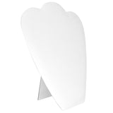 White Leatherette Jewelry Necklace Display Easel, 10-7/8" Tall