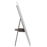 White Leatherette Jewelry Necklace Display Easel, 8-7/8" Tall