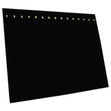 Black Velvet 15 Hook Jewelry Chain Display Board 