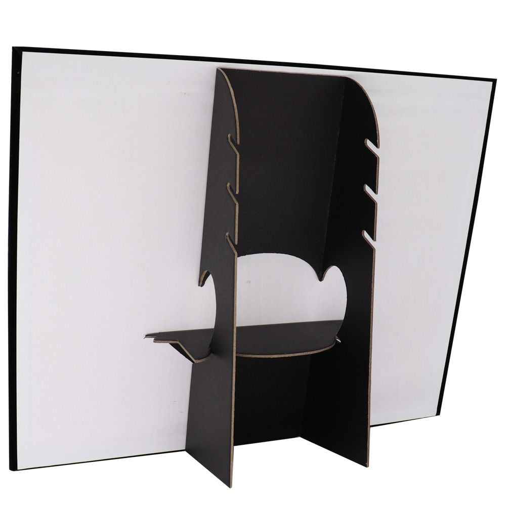 Black Velvet 15 Hook Jewelry Chain Display Board 