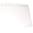 White Leatherette 15 Hook Jewelry Chain or Necklace Board