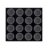 Half Size Black Foam 16 Acrylic Jar Gemstone Tray Liner