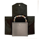 Steel Grey Leatherette Jewelry Necklace Pearl Presentation Folder