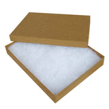 Premium Brown Kraft Cotton Filled Jewelry Necklace Gift Boxes #75