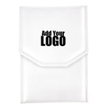 White Leatherette Jewelry Necklace Presentation Folder