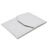 Large White Leatherette Jewelry Necklace Presentation Folder