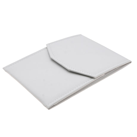 Large White Leatherette Jewelry Necklace Presentation Folder
