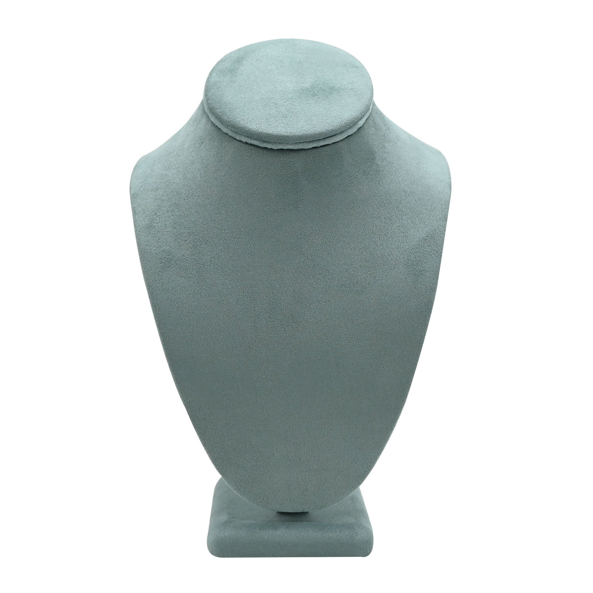 Blue Suede Jewelry Necklace Display Bust - 10" Tall