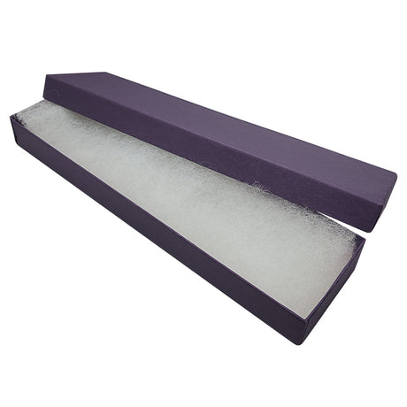 Premium Deep Purple Cotton Filled Jewelry Bracelet Gift Boxes #82A
