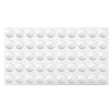 Full Size White Foam 50 Acrylic Jar Gemstone Tray Liner - Jars Diameter 1-1/8"