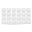 Full Size White Foam 24 Acrylic Jar Gemstone Tray Liner - Jars Diameter 1-3/4"